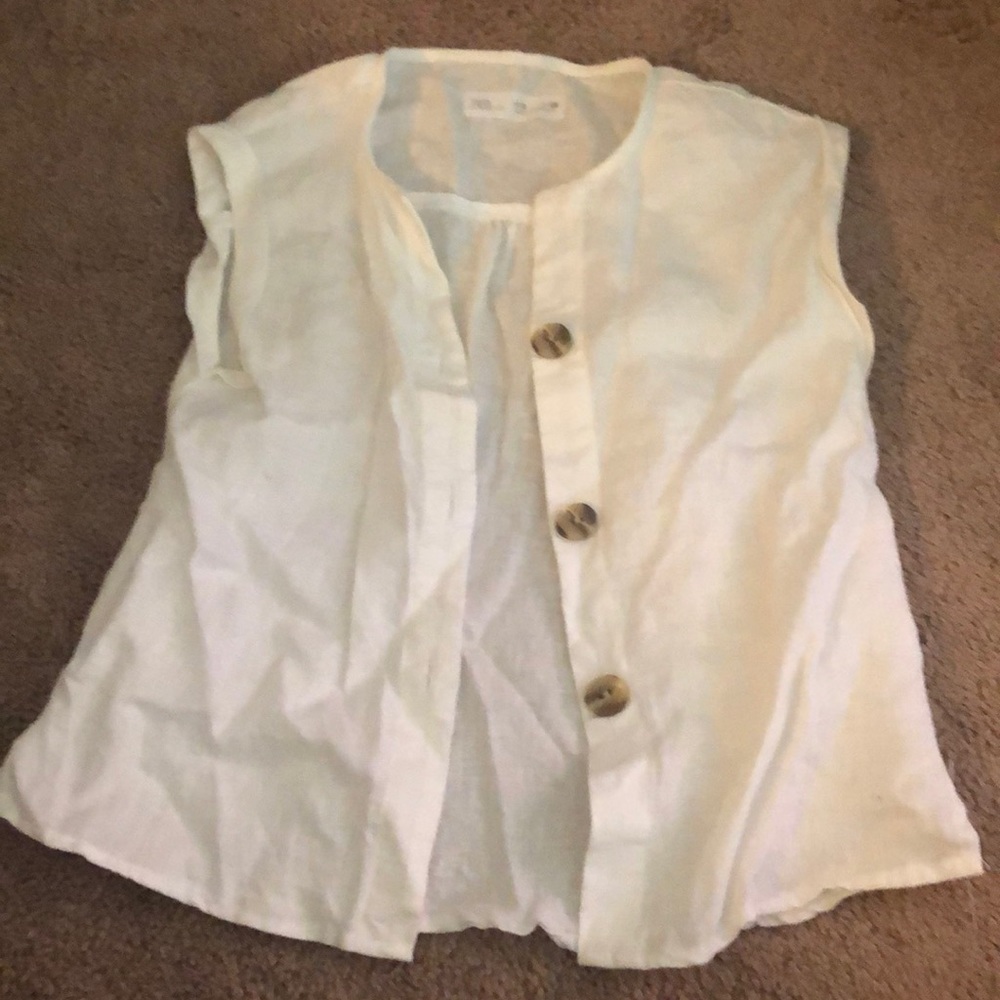White button down